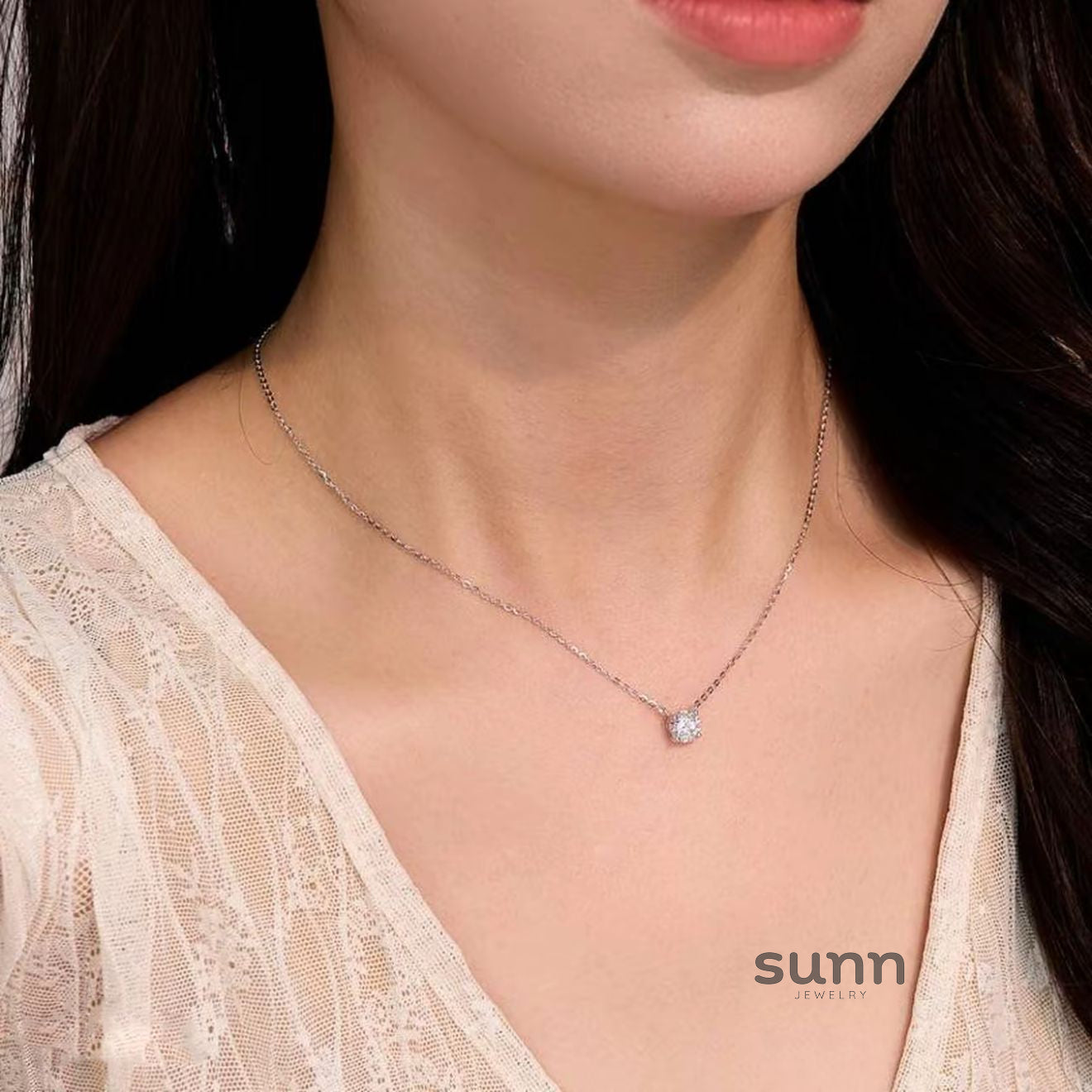 Zulay Solitaire Pendant Necklace [Y077GCPD]