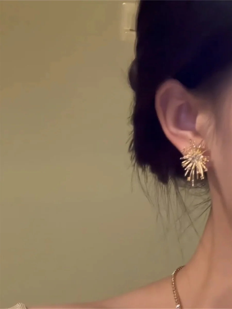 Zuleika Zircon Firework Stud Earrings