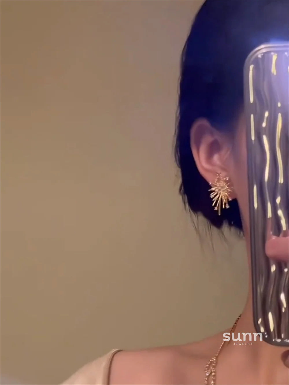 Zuleika Zircon Firework Stud Earrings