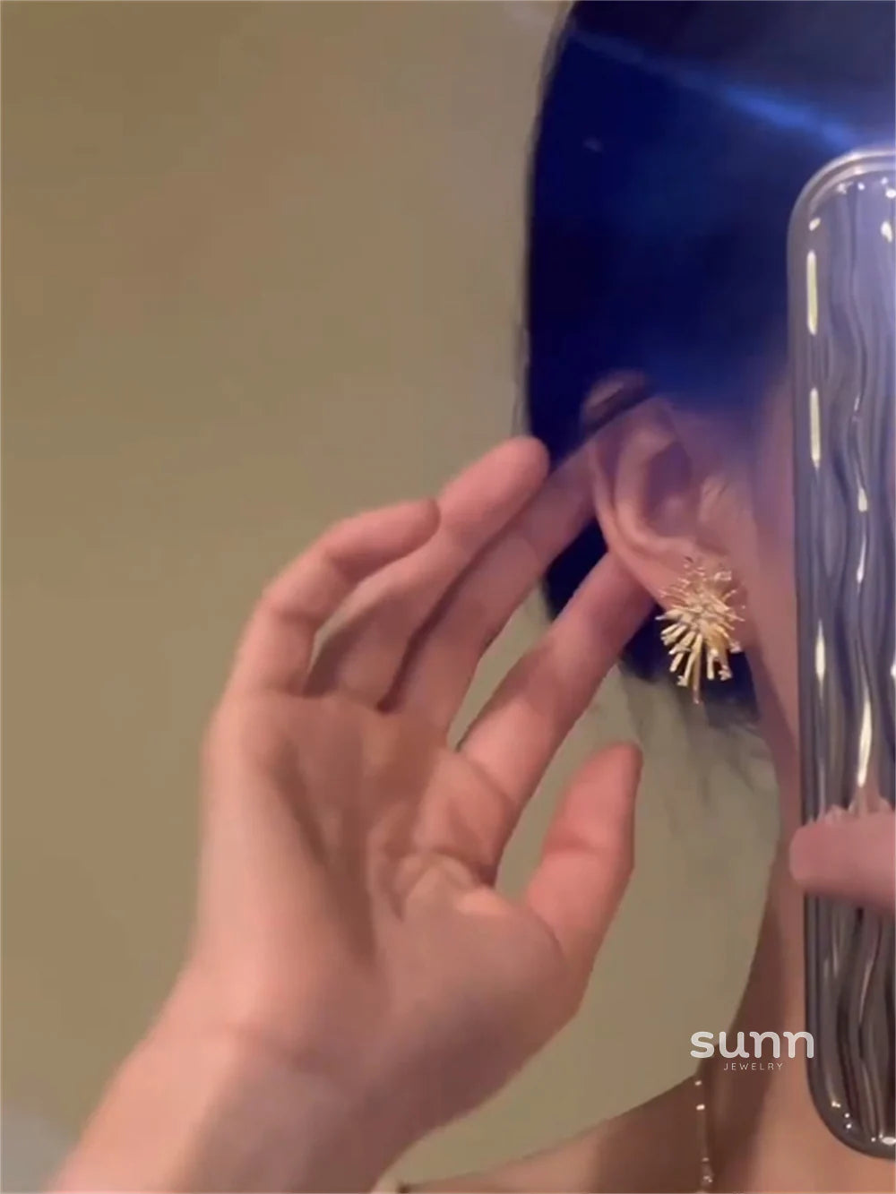 Zuleika Zircon Firework Stud Earrings