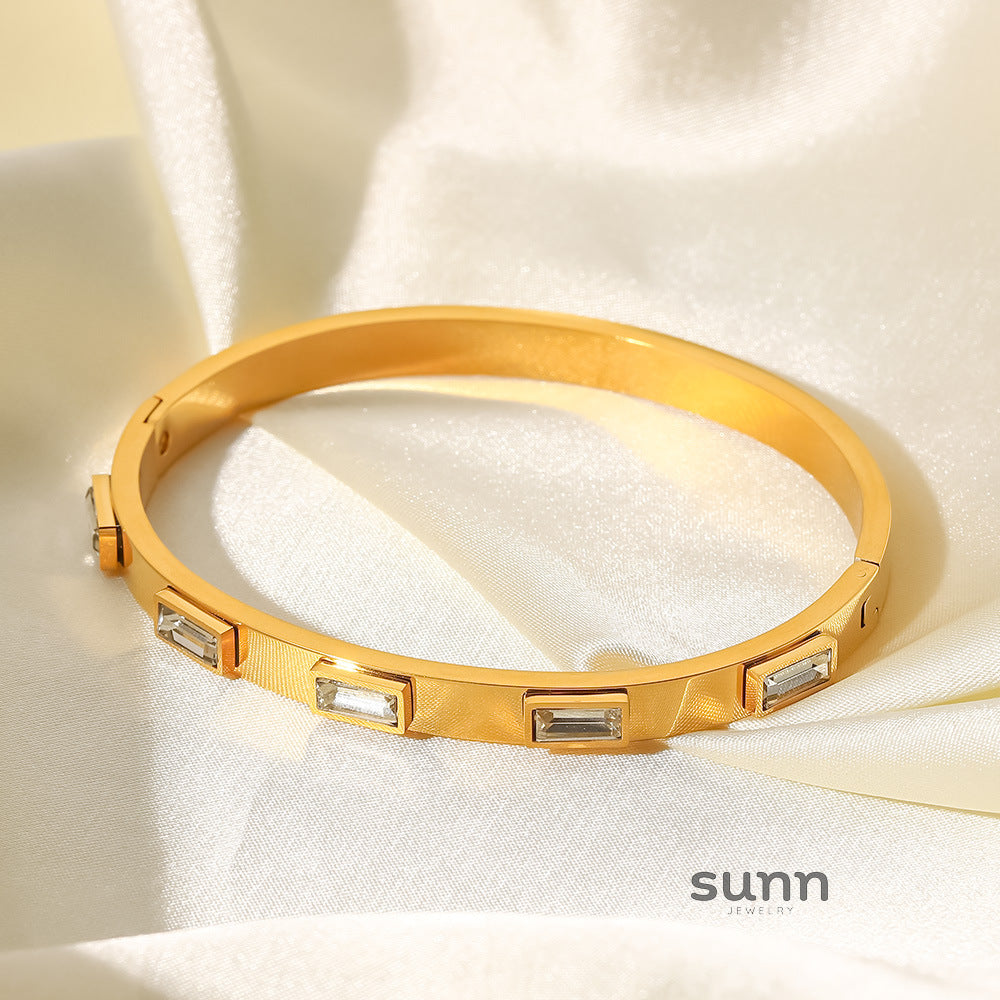 Zuleyka Zircon Inlaid Bracelet [AXYPRZJ7]
