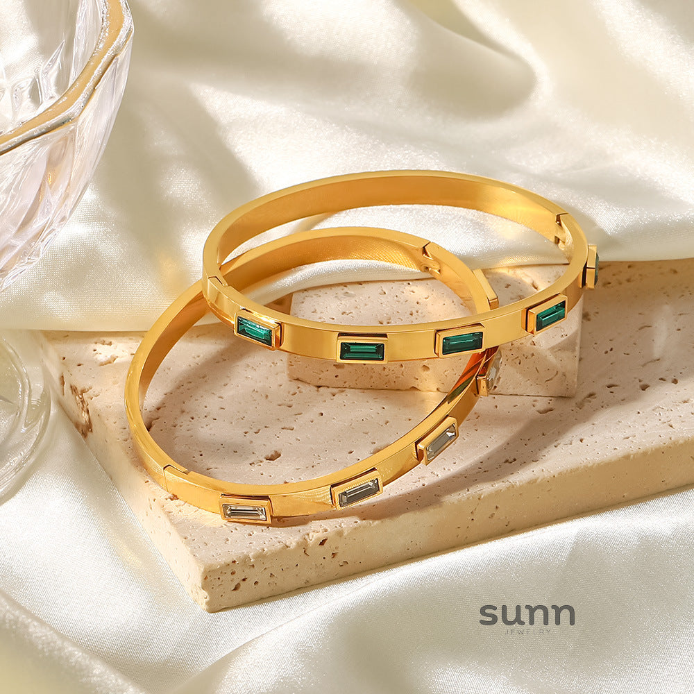 Zuleyka Zircon Inlaid Bracelet [VJFKQAYQ]