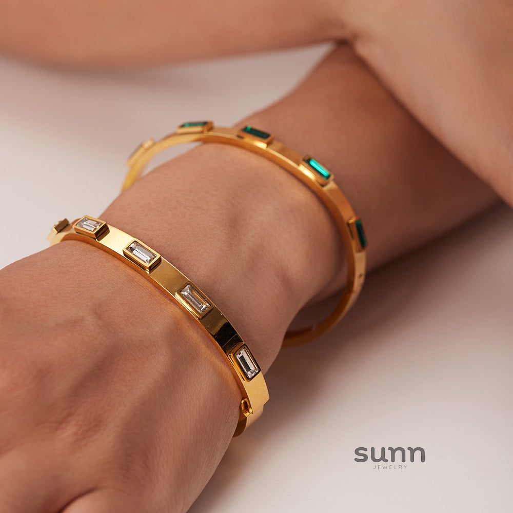 Zuleyka Zircon Inlaid Bracelet [IVVJNQ4B]