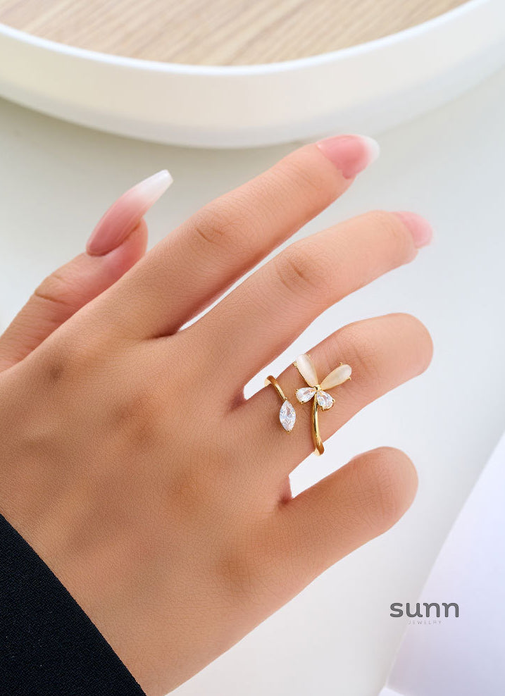 Zuleyma Butterfly Cat Eye Ring [94PBBRPL]