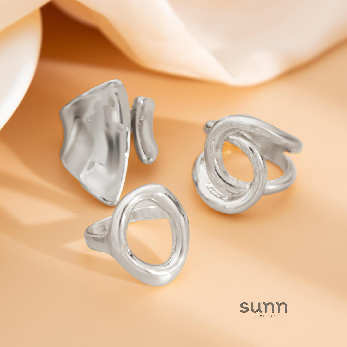 Zyaire Metal Glossy Ring Set [KD1SWRBU]