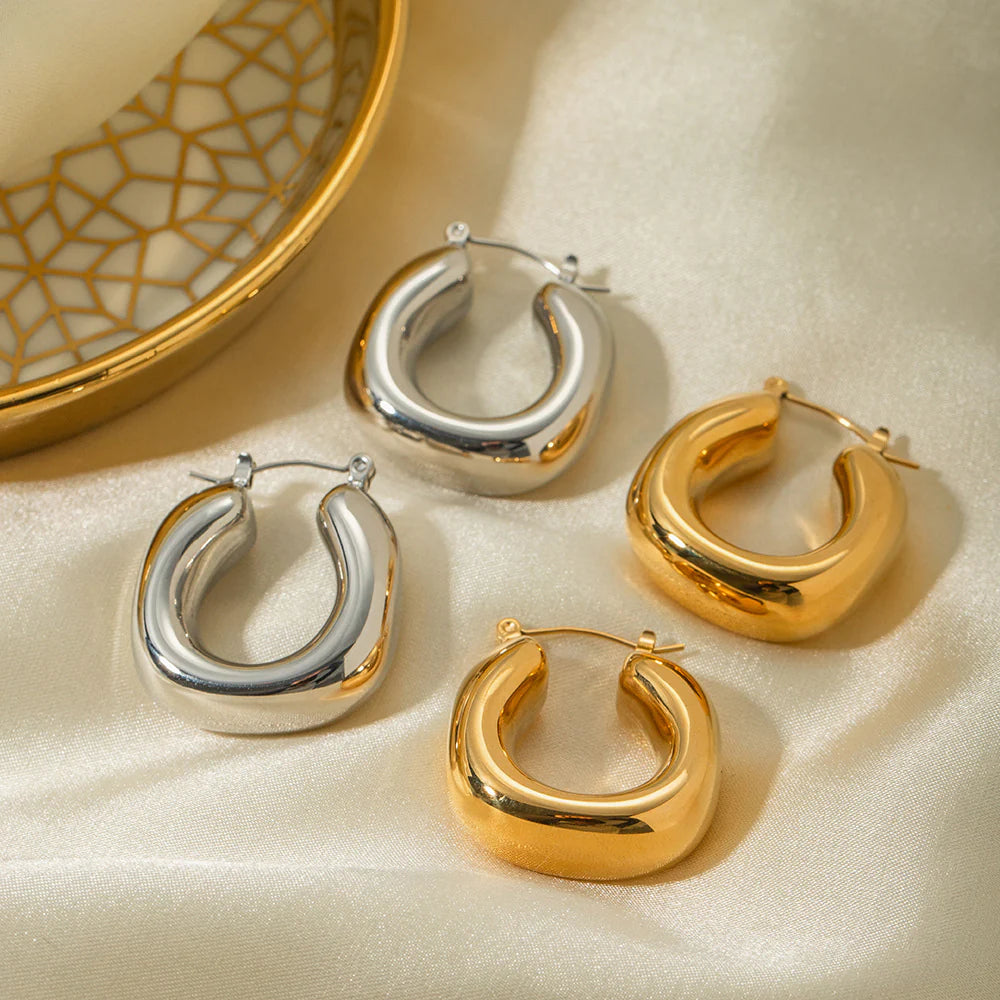 Zyana Twisted Oval Earrings