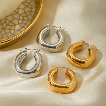 Zyana Twisted Oval Earrings