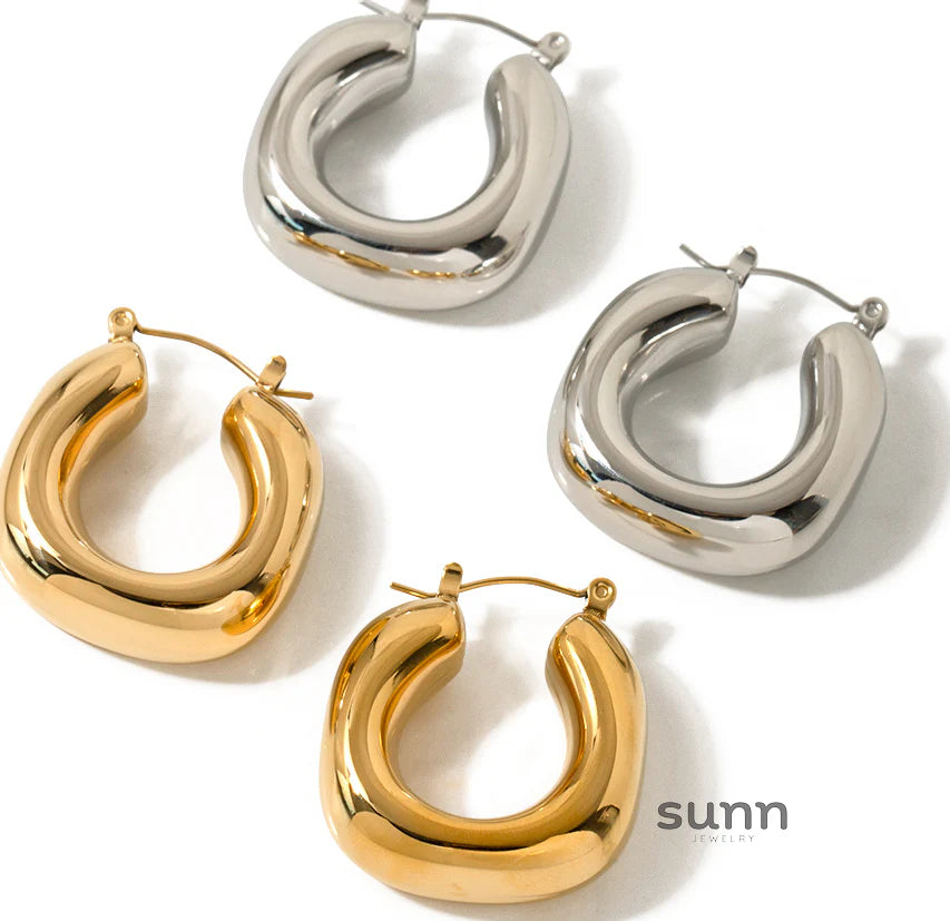 Zyana Twisted Oval Earrings