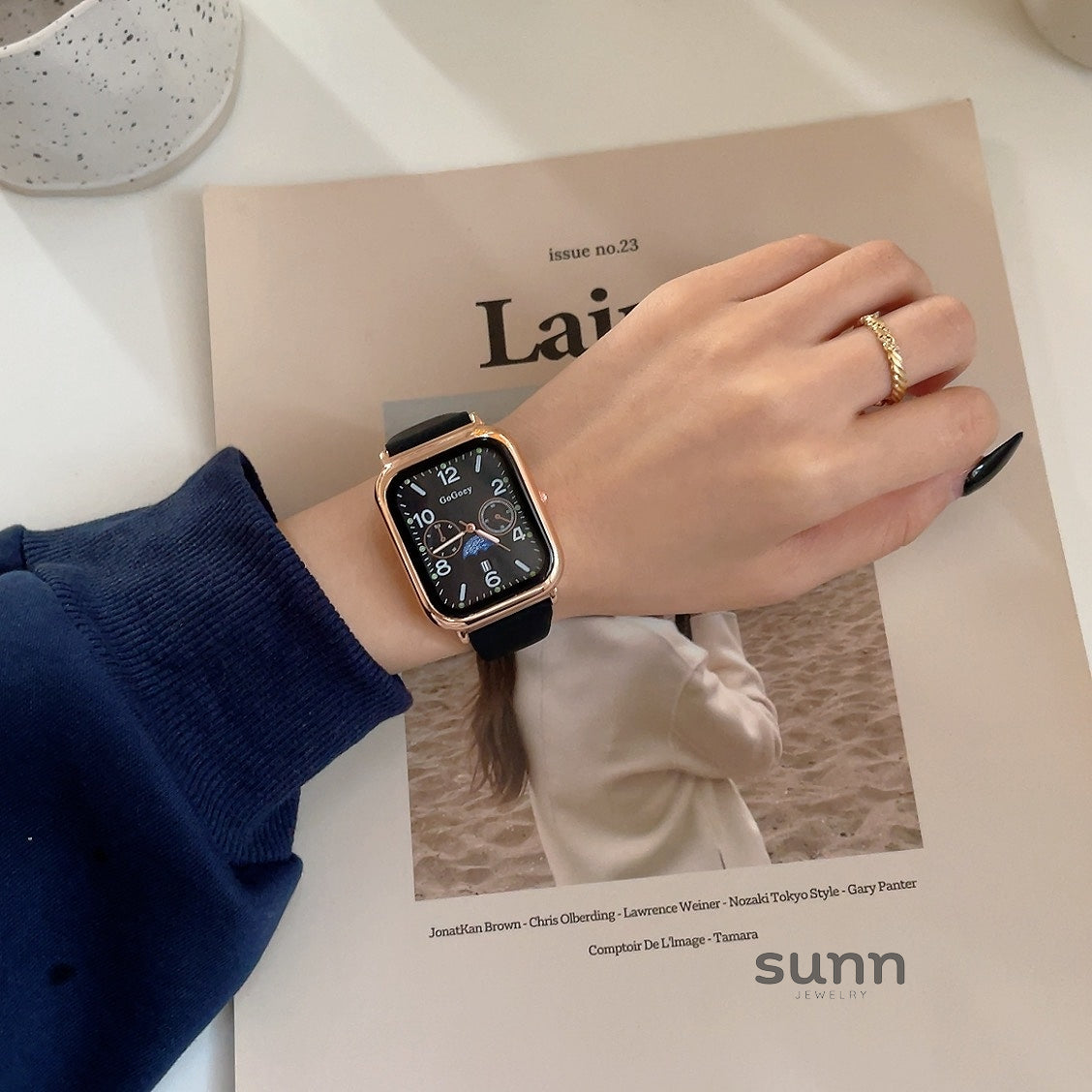 Zyla Modern Square Quartz Watch [T741PJFK]