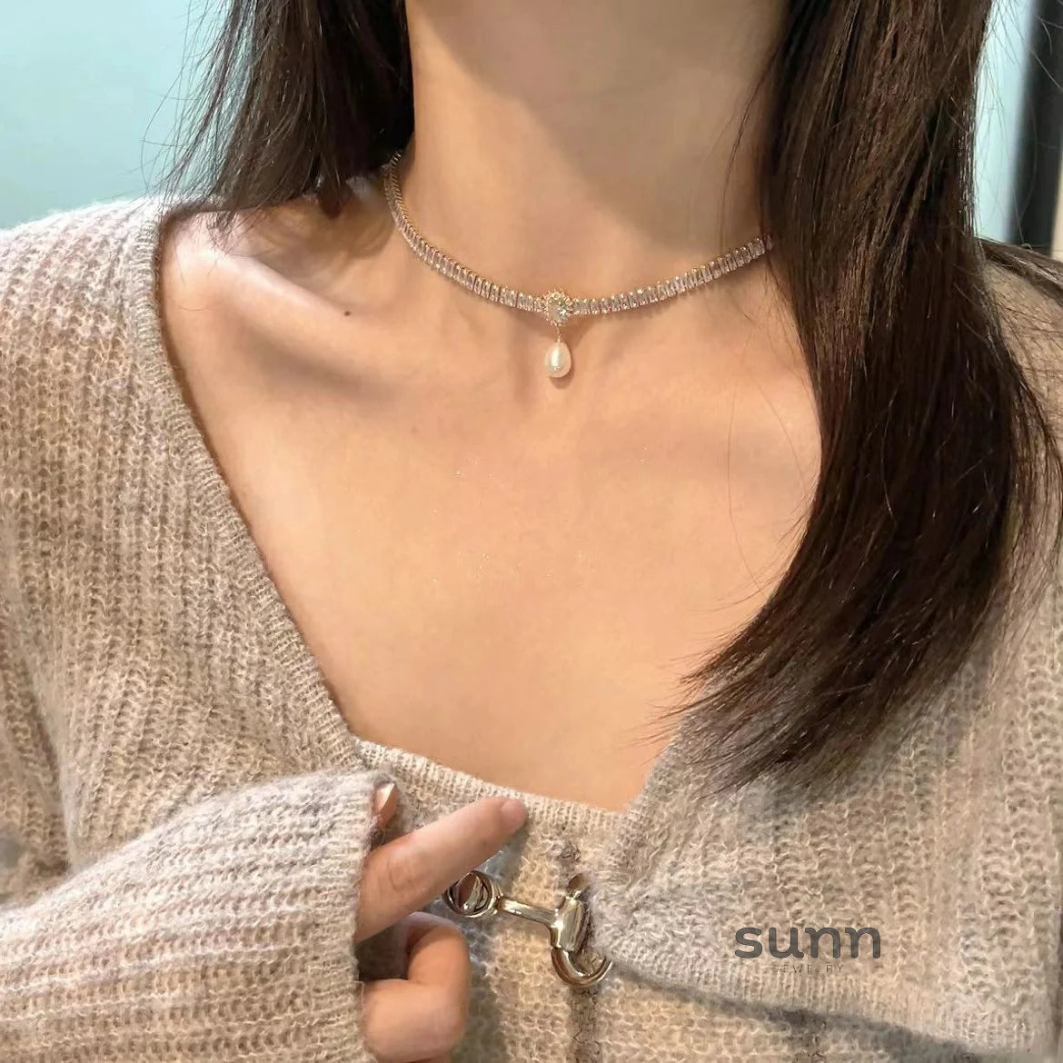 Zyon Baroque Waterdrop Choker