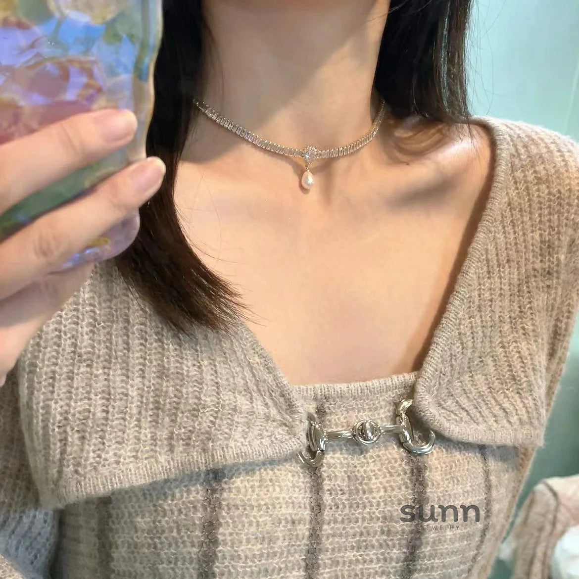 Zyon Baroque Waterdrop Choker