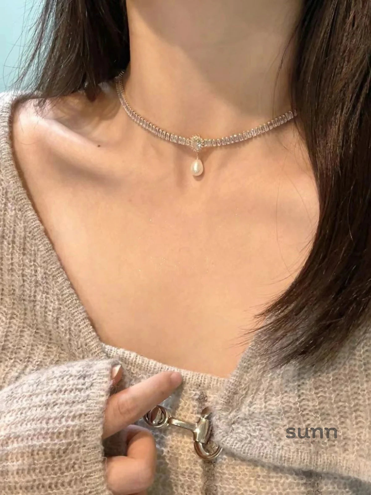 Zyon Baroque Waterdrop Choker