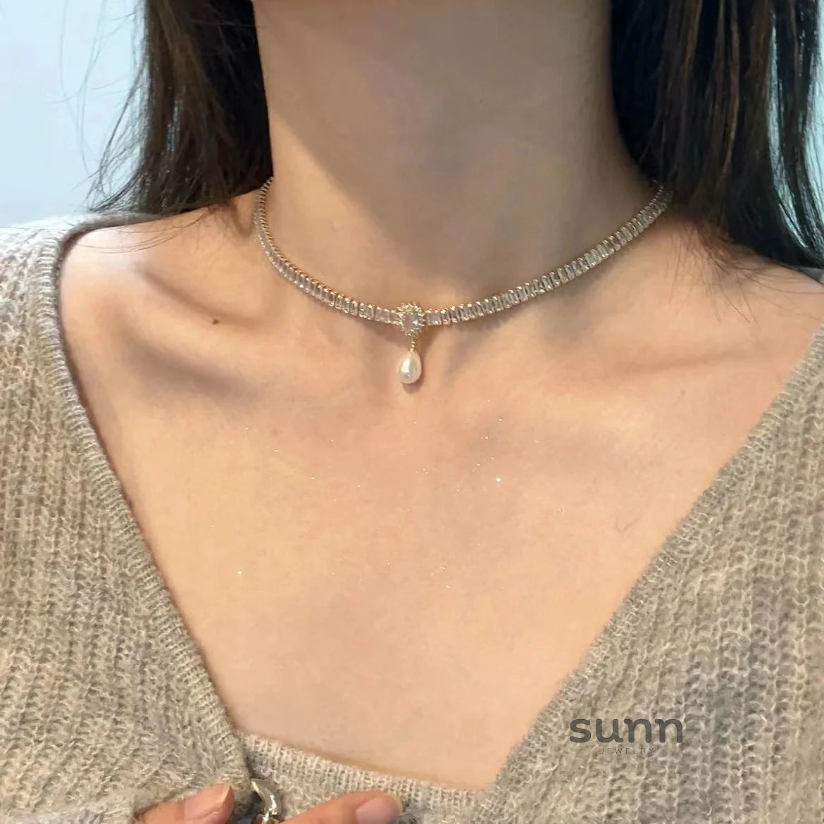 Zyon Baroque Waterdrop Choker