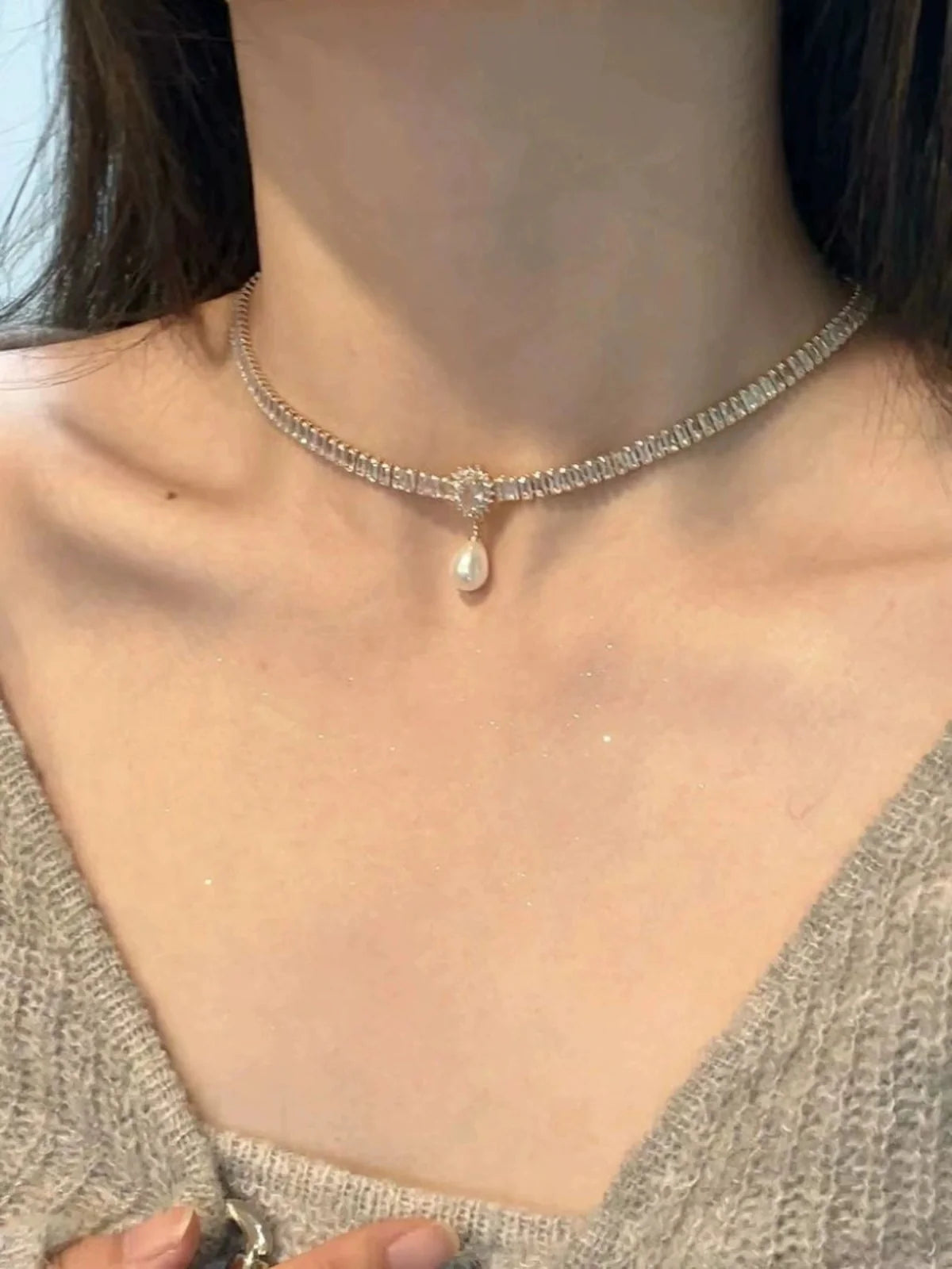 Zyon Baroque Waterdrop Choker