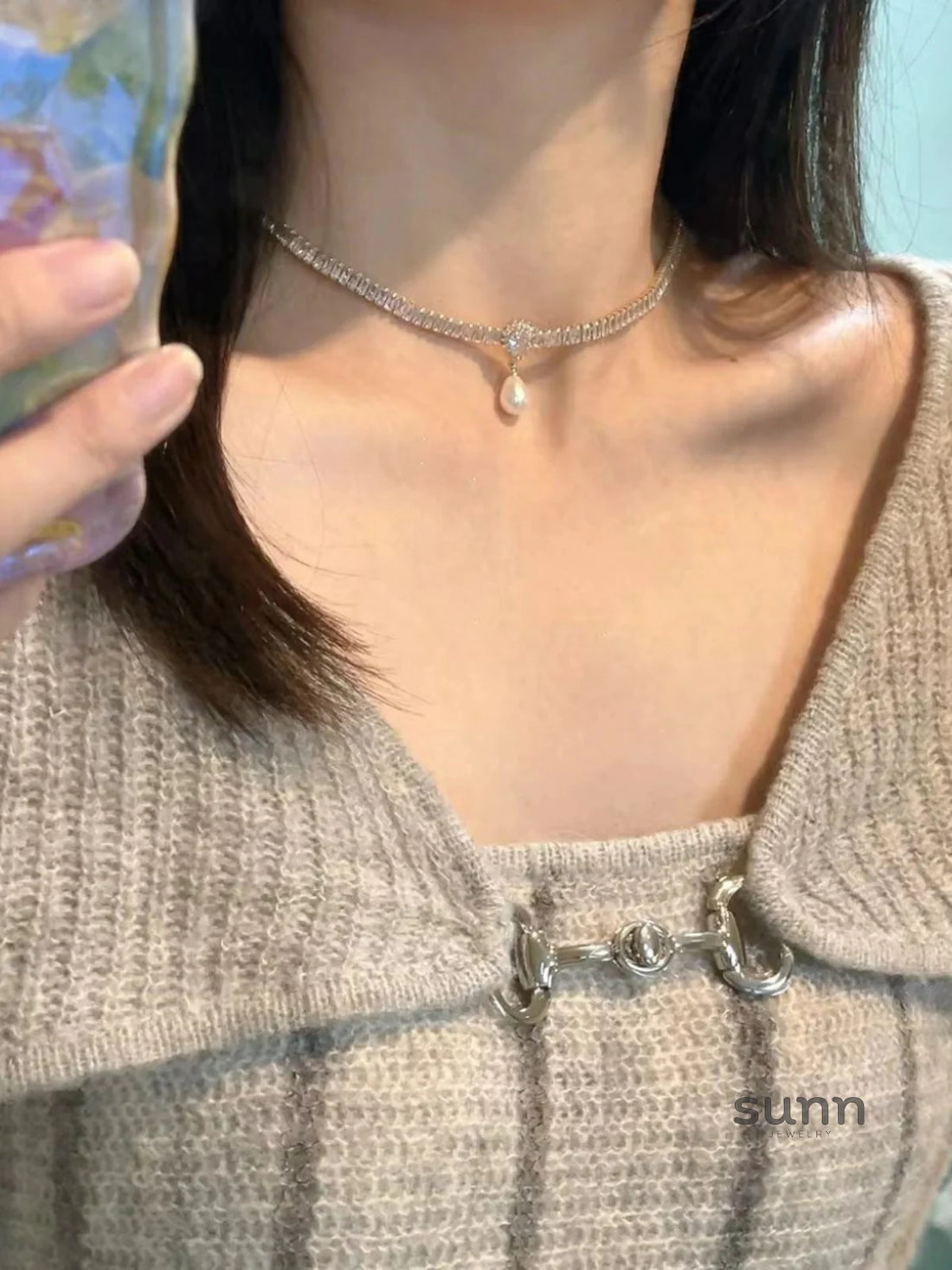 Zyon Baroque Waterdrop Choker