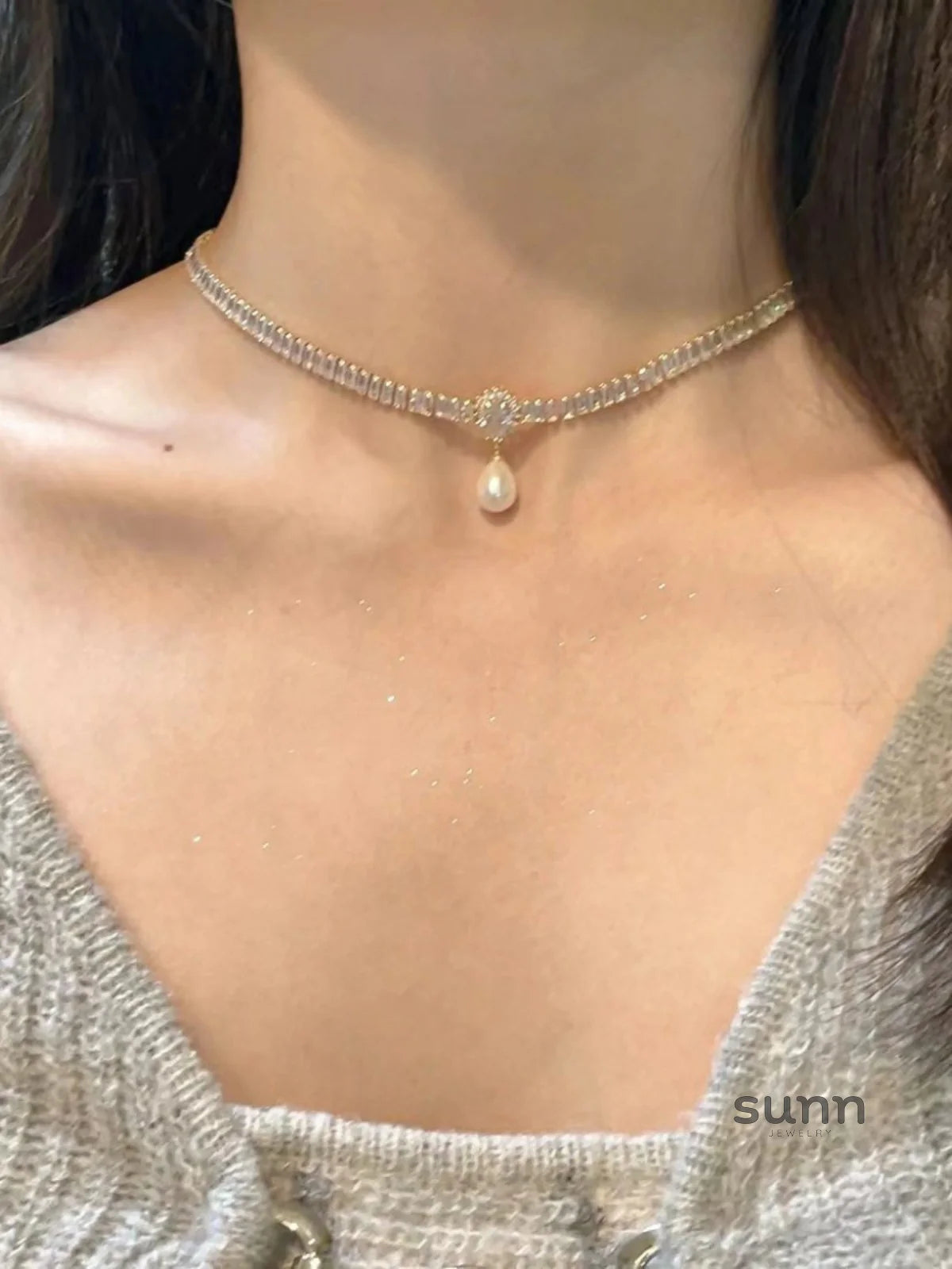 Zyon Baroque Waterdrop Choker